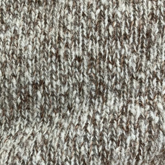 EILEEN FISHER boxy merino wool tweedy turtleneck sweater pullover Size L - Picture 6 of 8